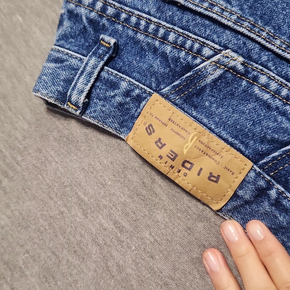 RARE!! Vintage Lee Riders High Rise Relaxed Baggy Taper Leg Blue Denim Mom Jeans - Picture 8 of 12